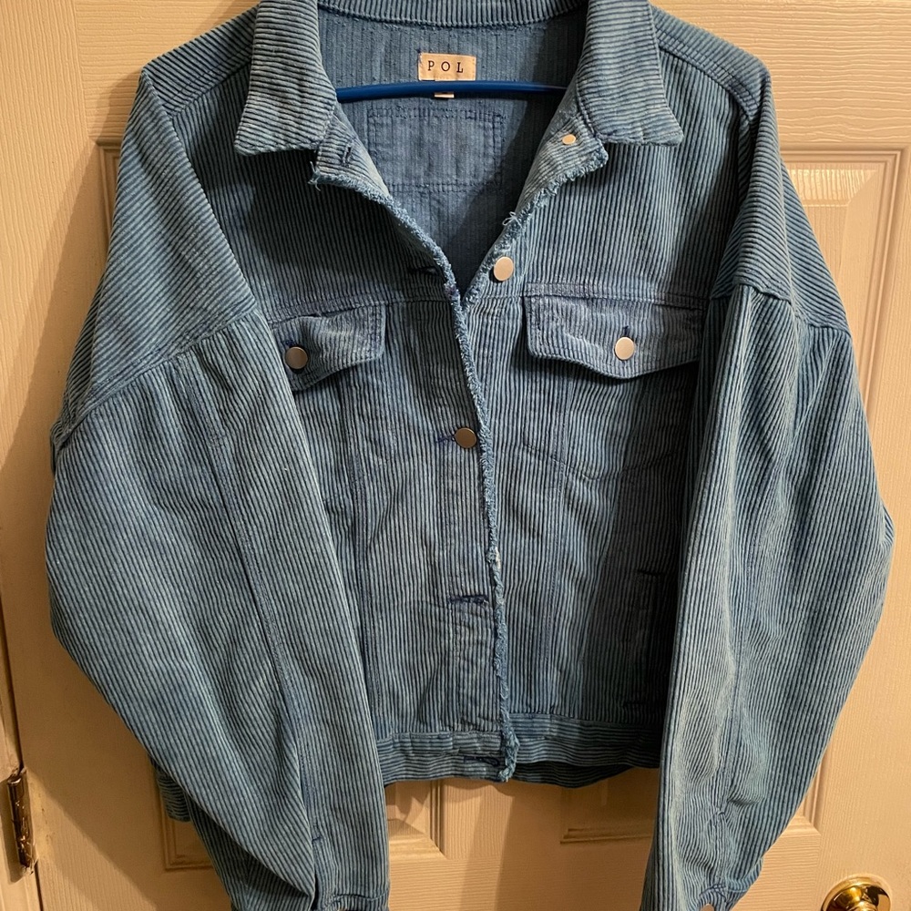 Blue corduroy